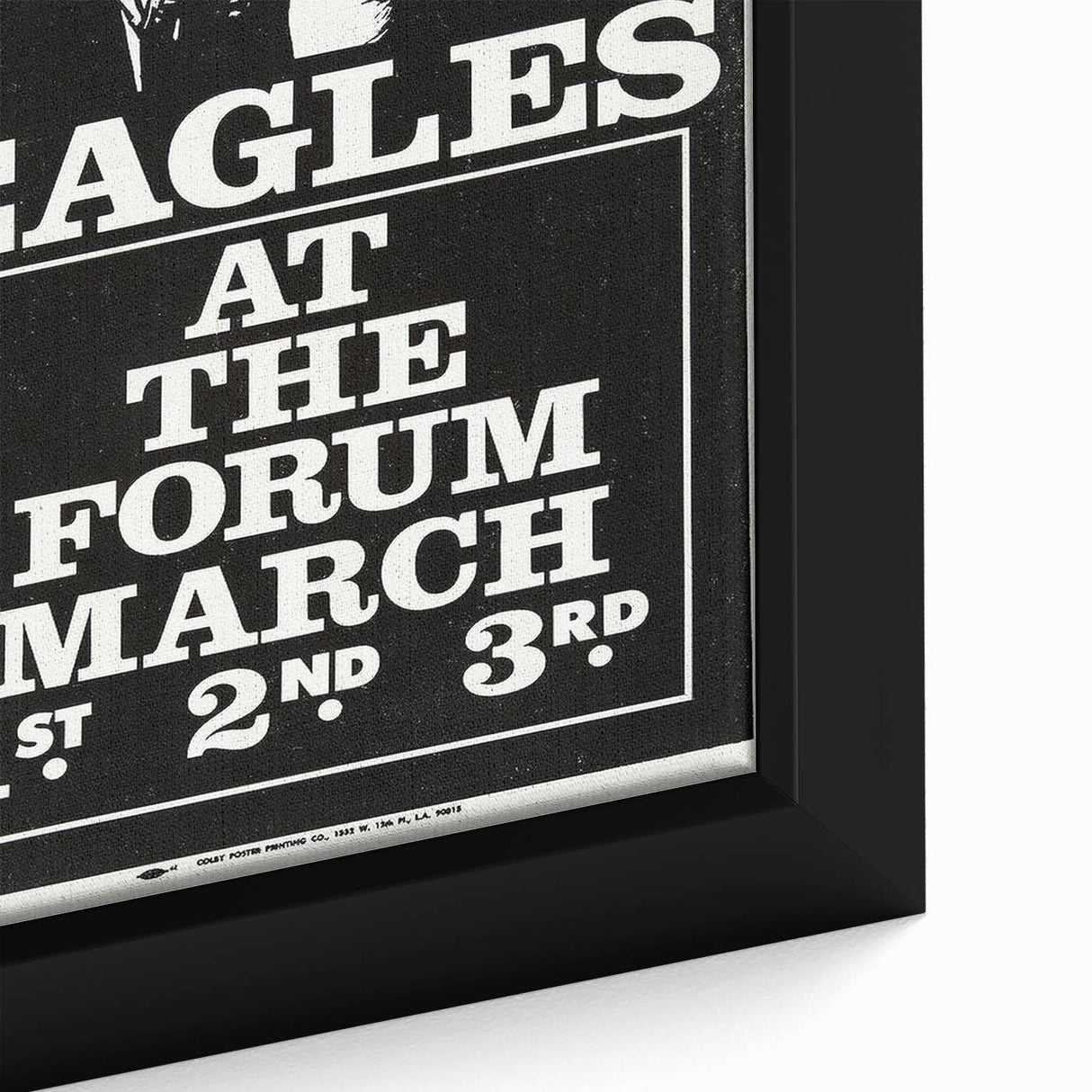 Eagles 1970s Forum Concert Poster - Vintage Rock Music Art