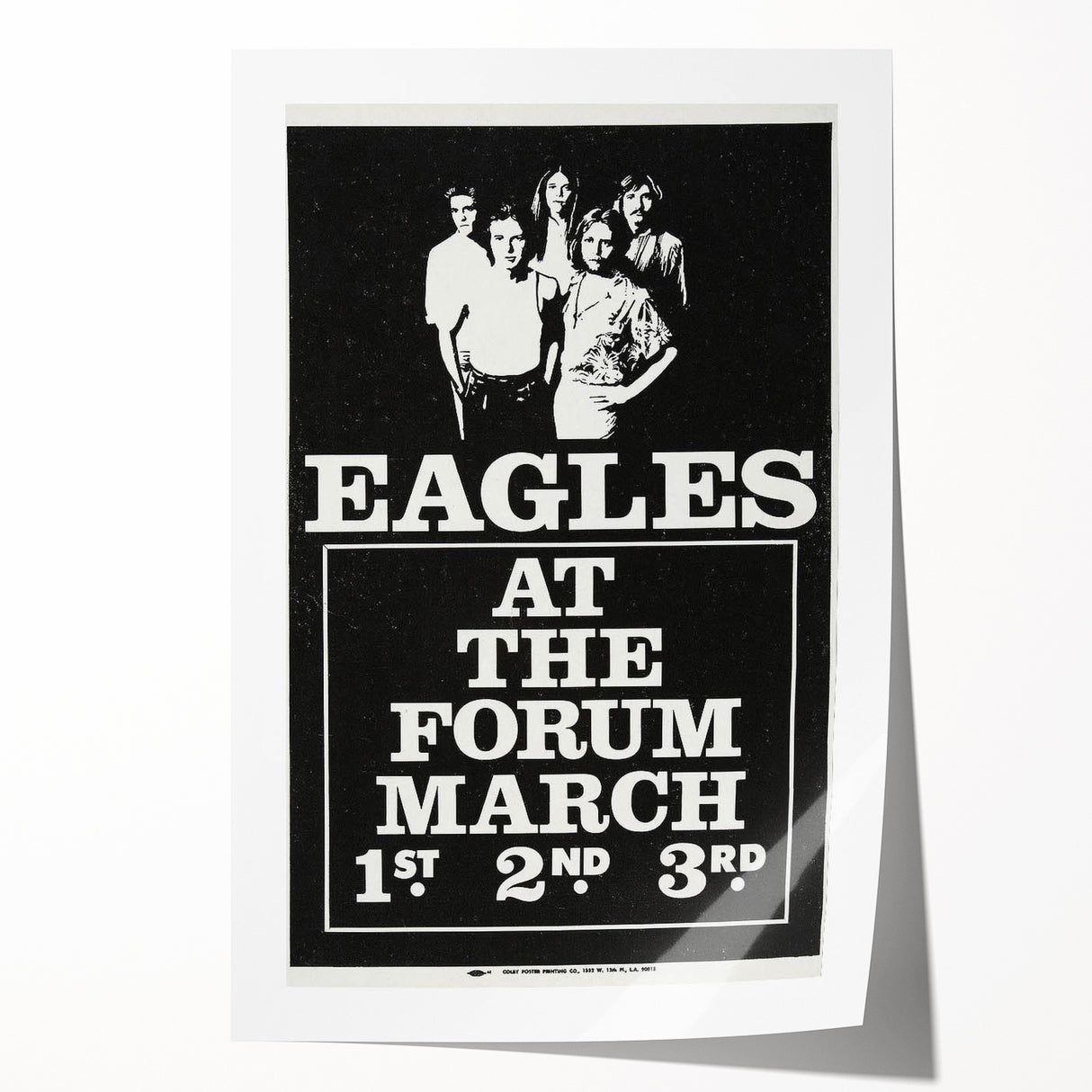 Eagles 1970s Forum Concert Poster - Vintage Rock Music Art