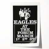Eagles 1970s Forum Concert Poster - Vintage Rock Music Art