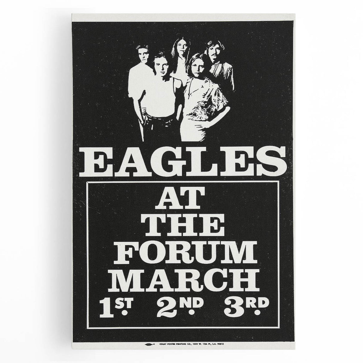Eagles 1970s Forum Concert Poster - Vintage Rock Music Art