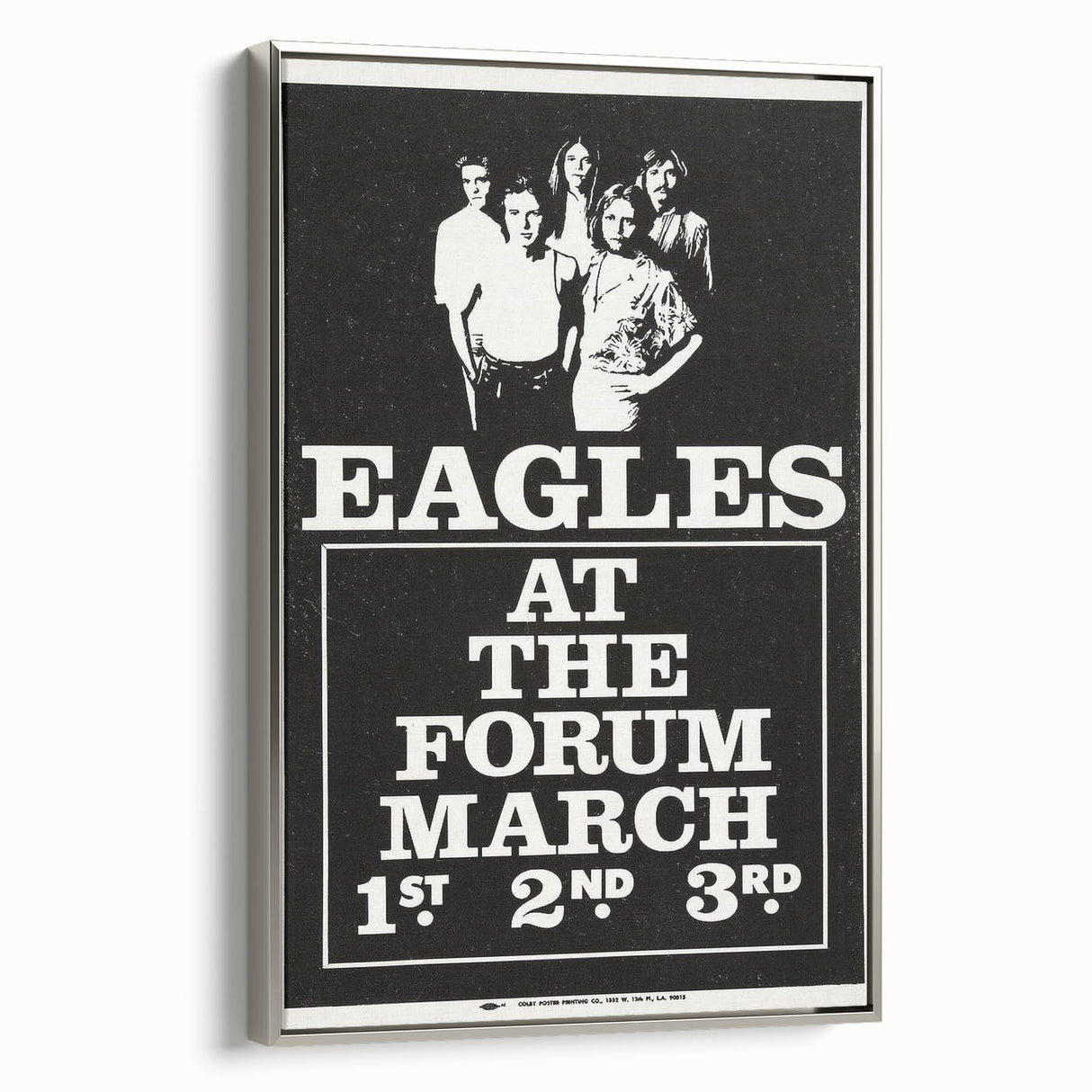Eagles 1970s Forum Concert Poster - Vintage Rock Music Art