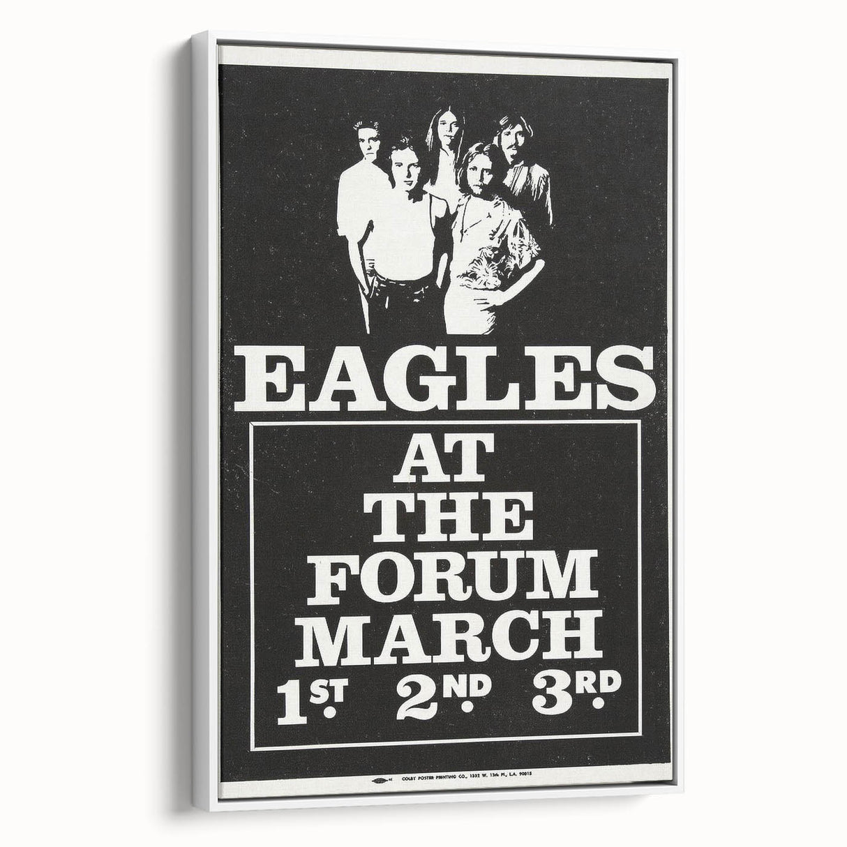 Eagles 1970s Forum Concert Poster - Vintage Rock Music Art