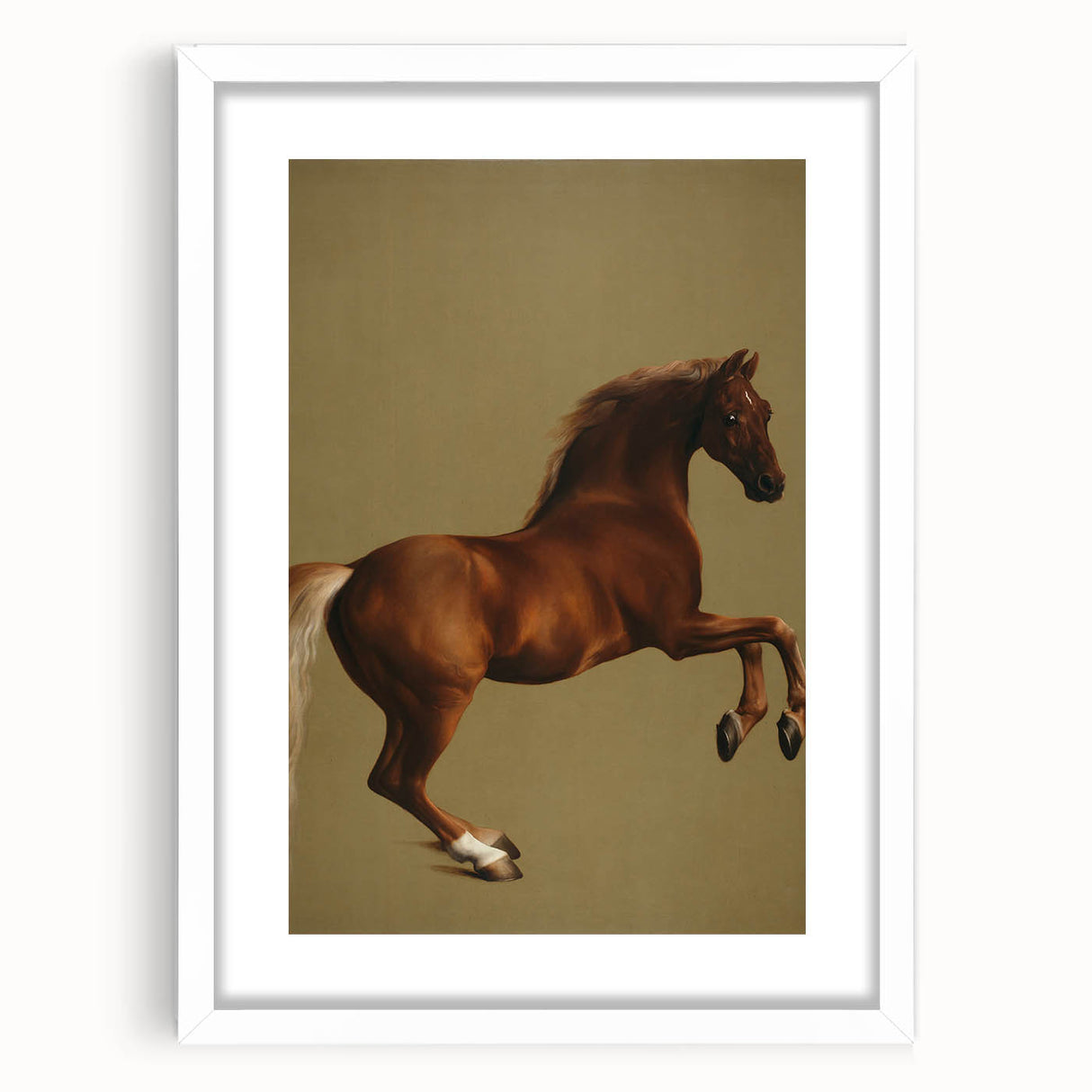 Whistlejacket Realism Horse Art Print - Classic Equestrian Canvas Decor