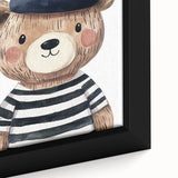 Boys Bedroom Art - Stylish Bear Kids Wall Art for Nursery