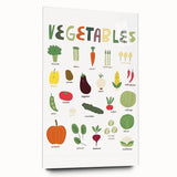 Vegetables Kids Educational Wall Art - Learning Poster for Classrooms