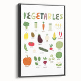 Vegetables Kids Educational Wall Art - Learning Poster for Classrooms