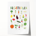 Vegetables Kids Educational Wall Art - Learning Poster for Classrooms