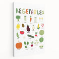 Vegetables Kids Educational Wall Art - Learning Poster for Classrooms