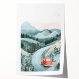 Adventure Road Trip Nursery Wall Art – Kids Room & Baby Decor