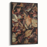 Black and white vintage poster art of a fall landscape on framed canvas, ideal for bedroom wall decor.