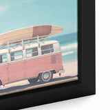 Extra large framed canvas featuring textured, colorful art with prominent black tones, ideal for living room decor.