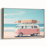 Framed canvas featuring a vintage landscape painting with green and gold tones, ideal for bedroom wall art.