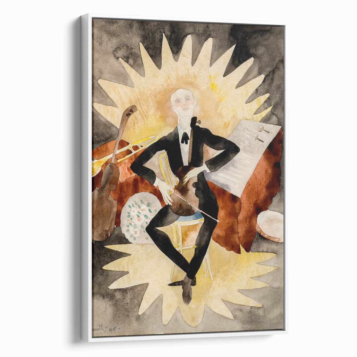 Modern Musician Wall Art - Abstract Contemporary Art Print 1918