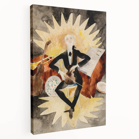 Modern Musician Wall Art - Abstract Contemporary Art Print 1918