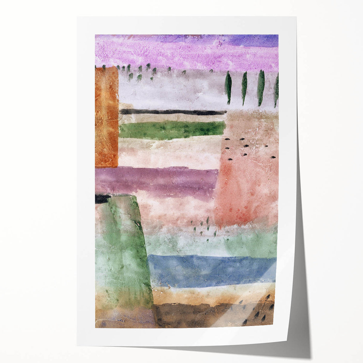 Modern Landscape Wall Art - Abstract Contemporary Poplar Design Print