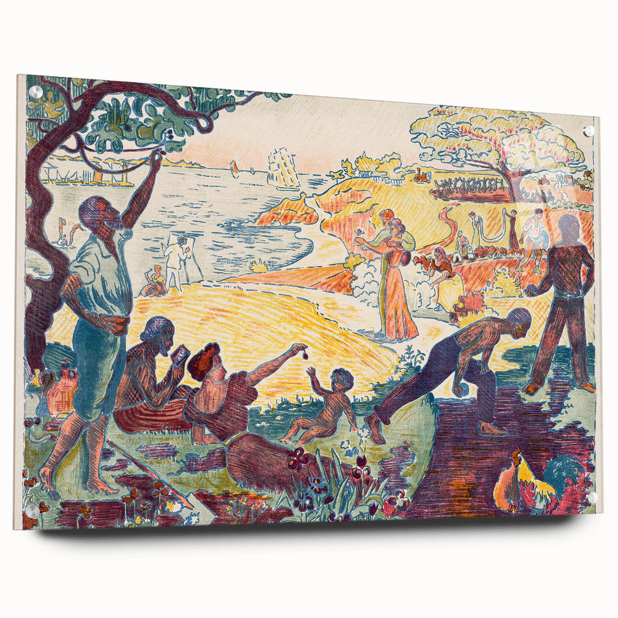 Harmonious Gathering - Modern Abstract Wall Art for Trendy Spaces