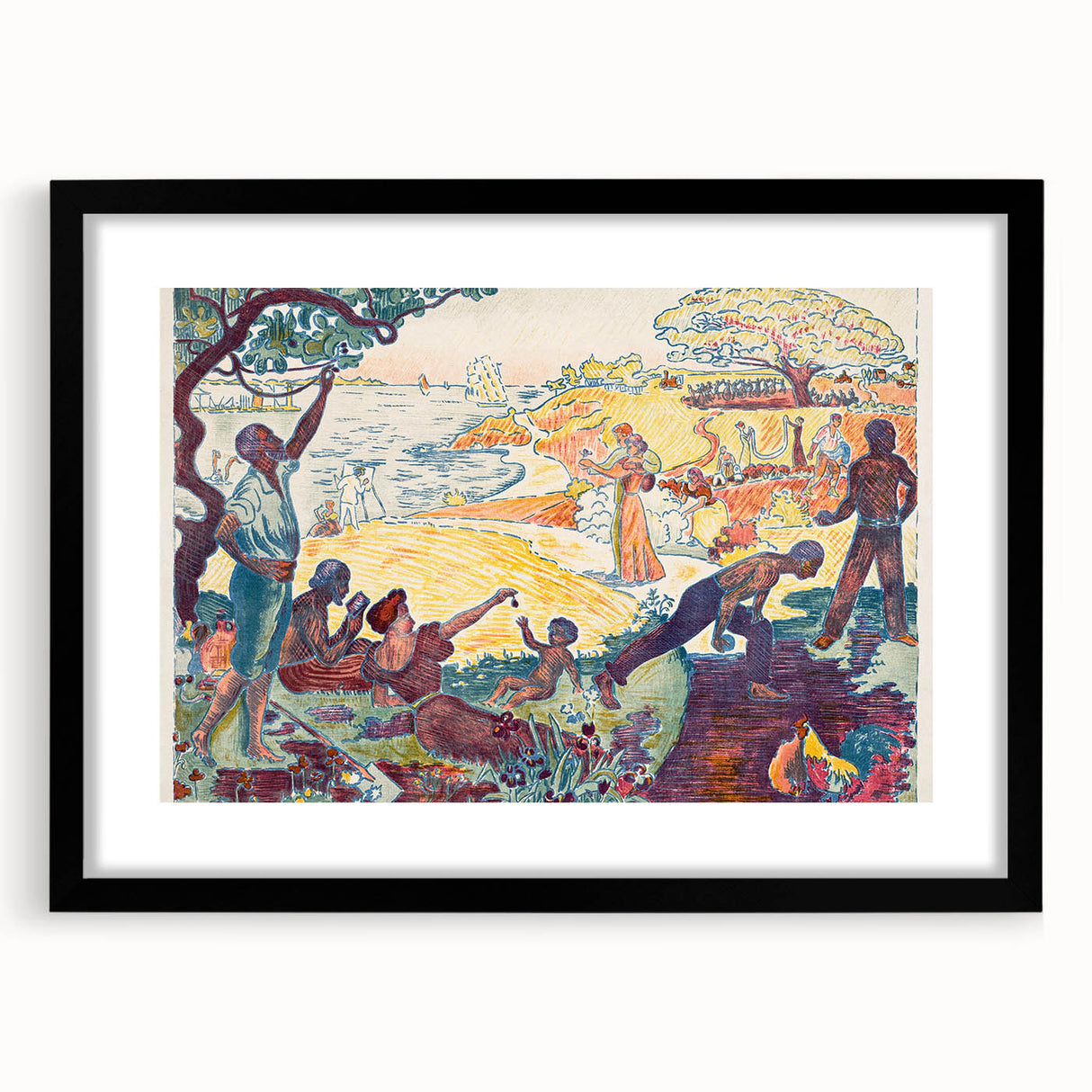 Harmonious Gathering - Modern Abstract Wall Art for Trendy Spaces
