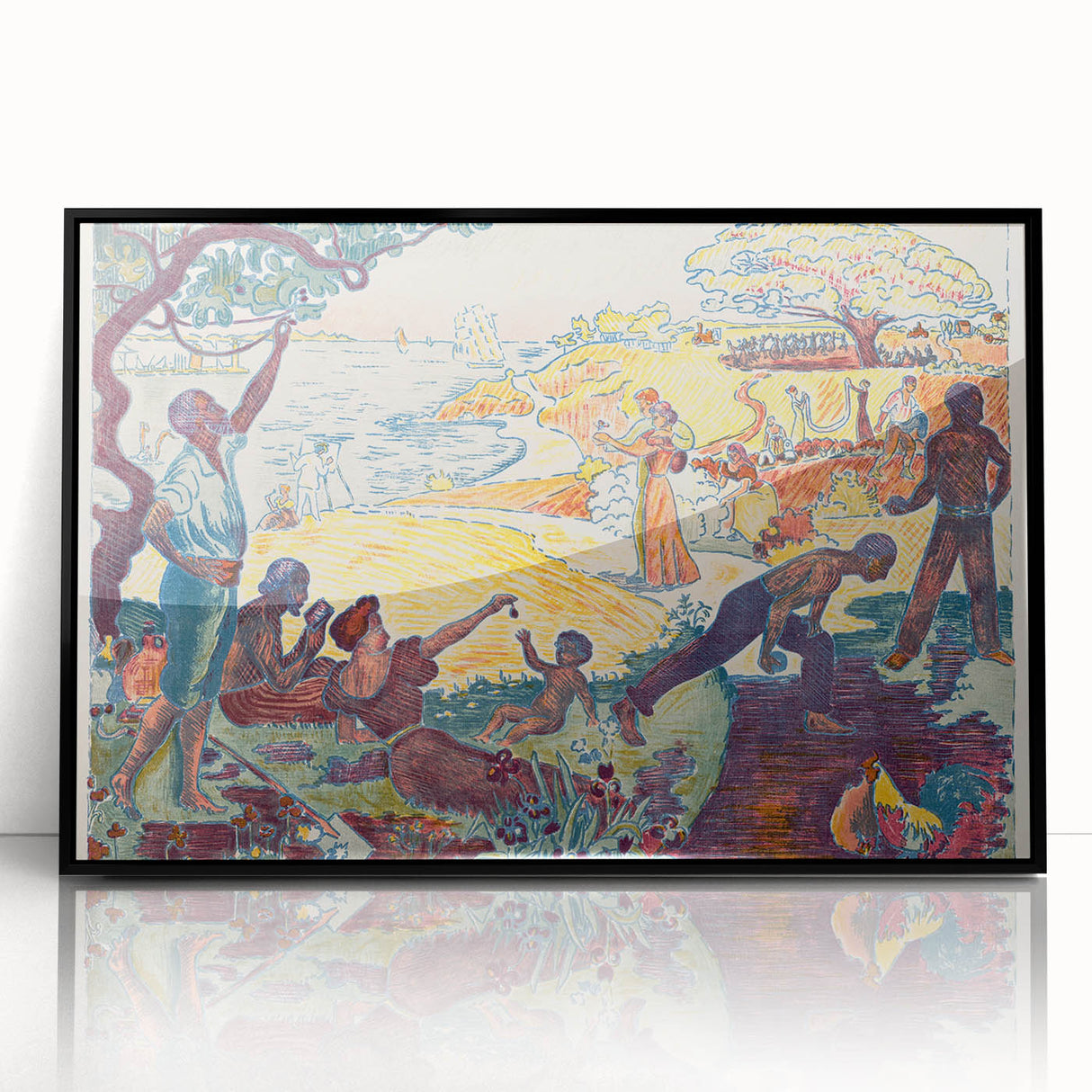 Harmonious Gathering - Modern Abstract Wall Art for Trendy Spaces