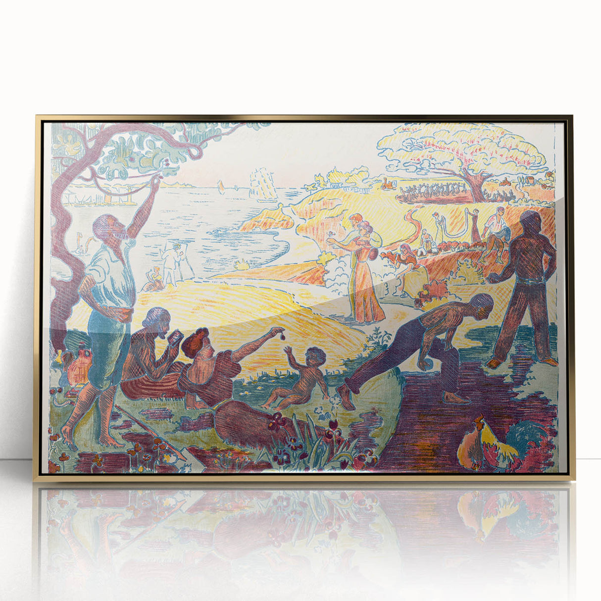 Harmonious Gathering - Modern Abstract Wall Art for Trendy Spaces