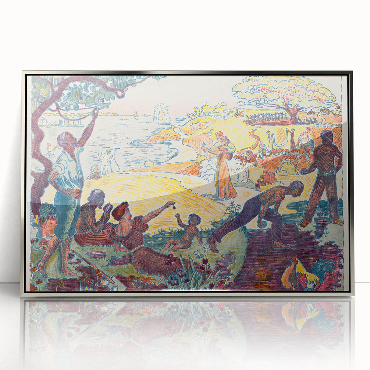 Harmonious Gathering - Modern Abstract Wall Art for Trendy Spaces