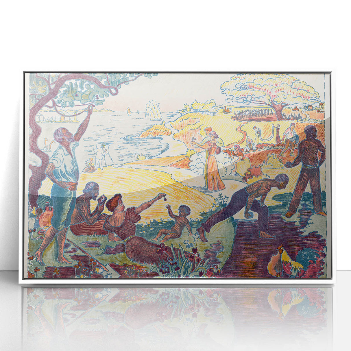 Harmonious Gathering - Modern Abstract Wall Art for Trendy Spaces