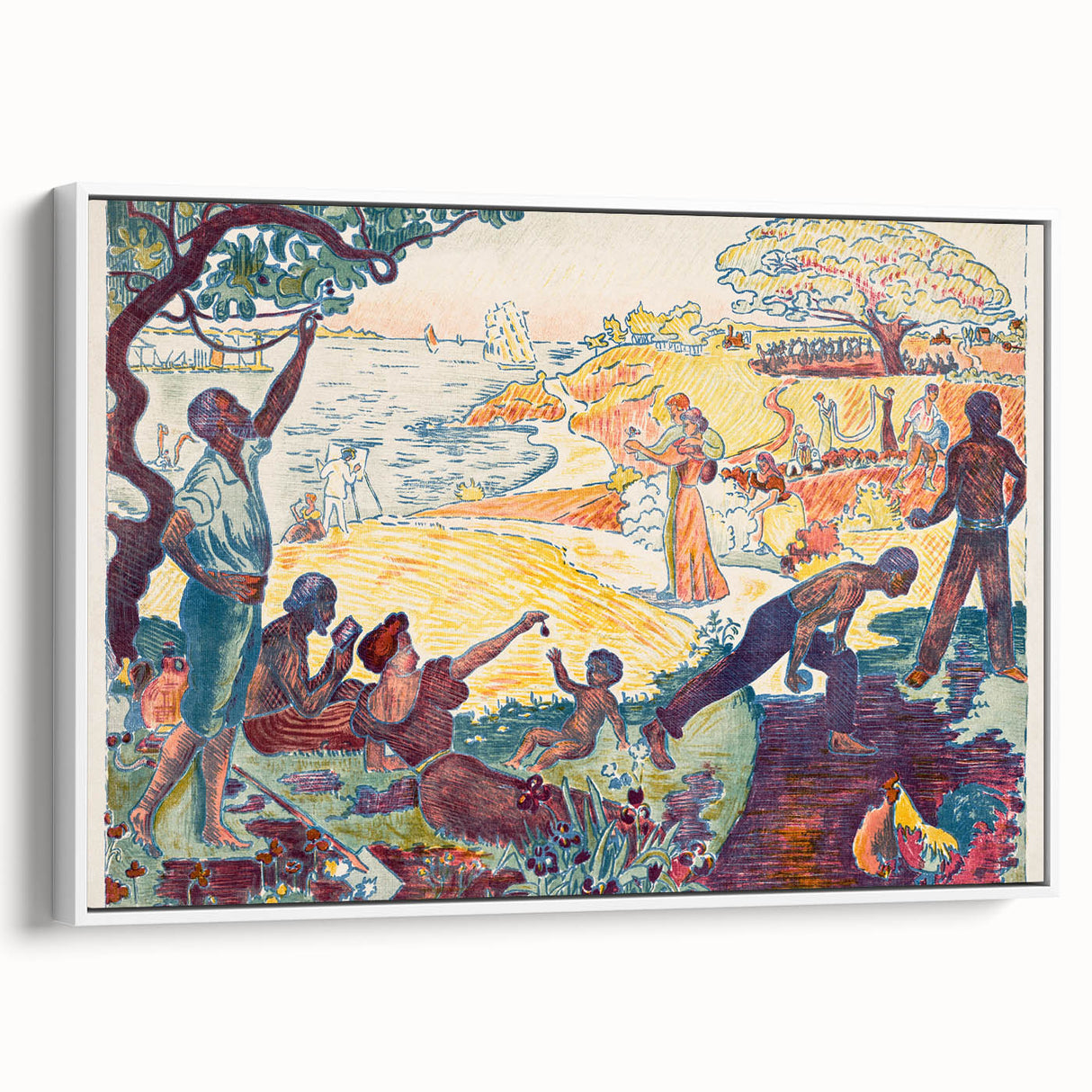 Harmonious Gathering - Modern Abstract Wall Art for Trendy Spaces