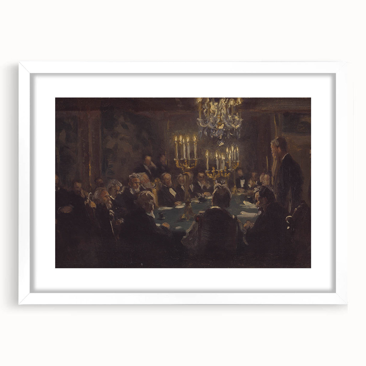 Elegant Society Gathering - Modern Wall Art for Sophisticated Decor