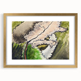 Abstract Modern Art: Contemporary Dogwood Design for Minimalist Decor