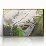 Abstract Modern Art: Contemporary Dogwood Design for Minimalist Decor
