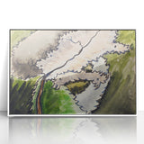 Abstract Modern Art: Contemporary Dogwood Design for Minimalist Decor