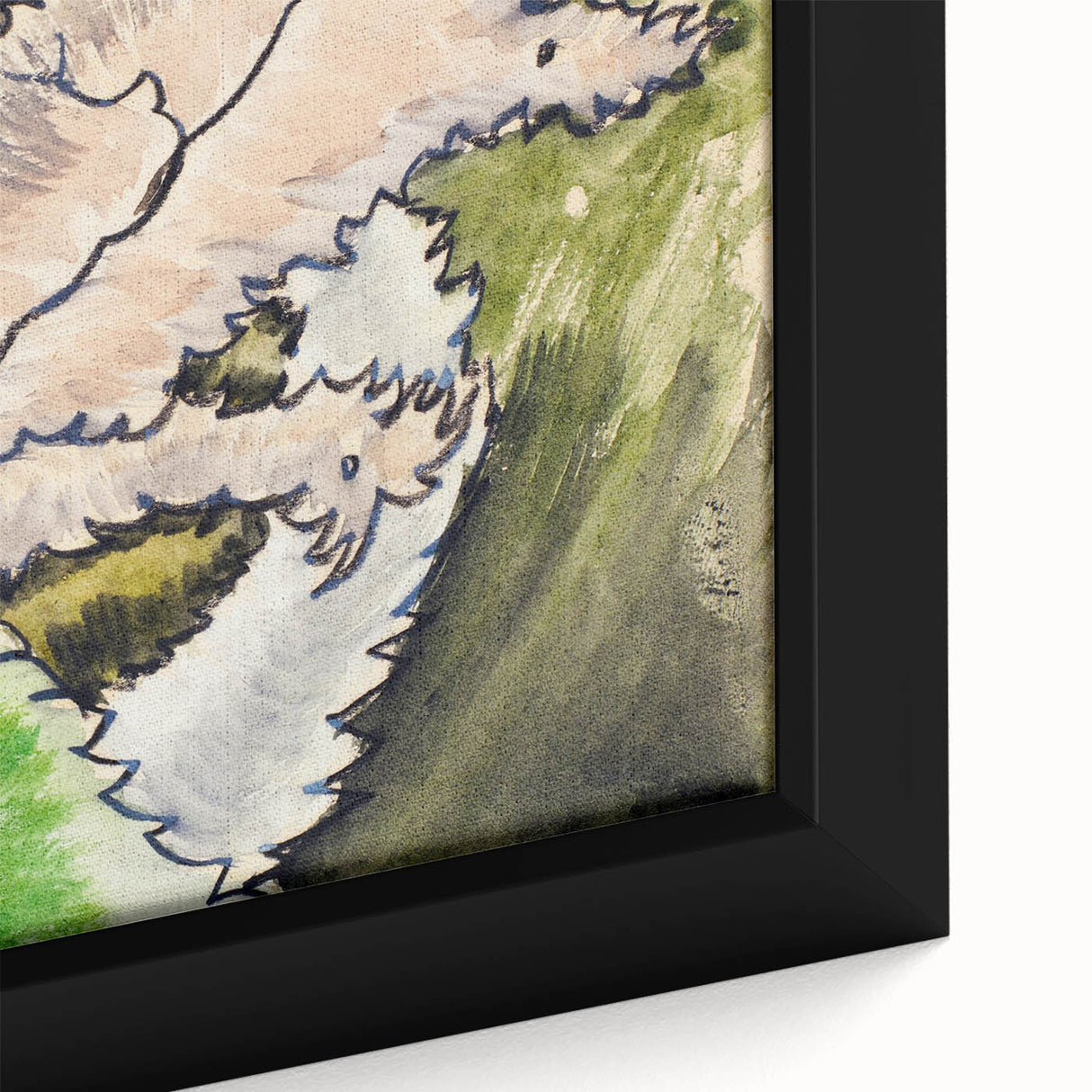 Abstract Modern Art: Contemporary Dogwood Design for Minimalist Decor