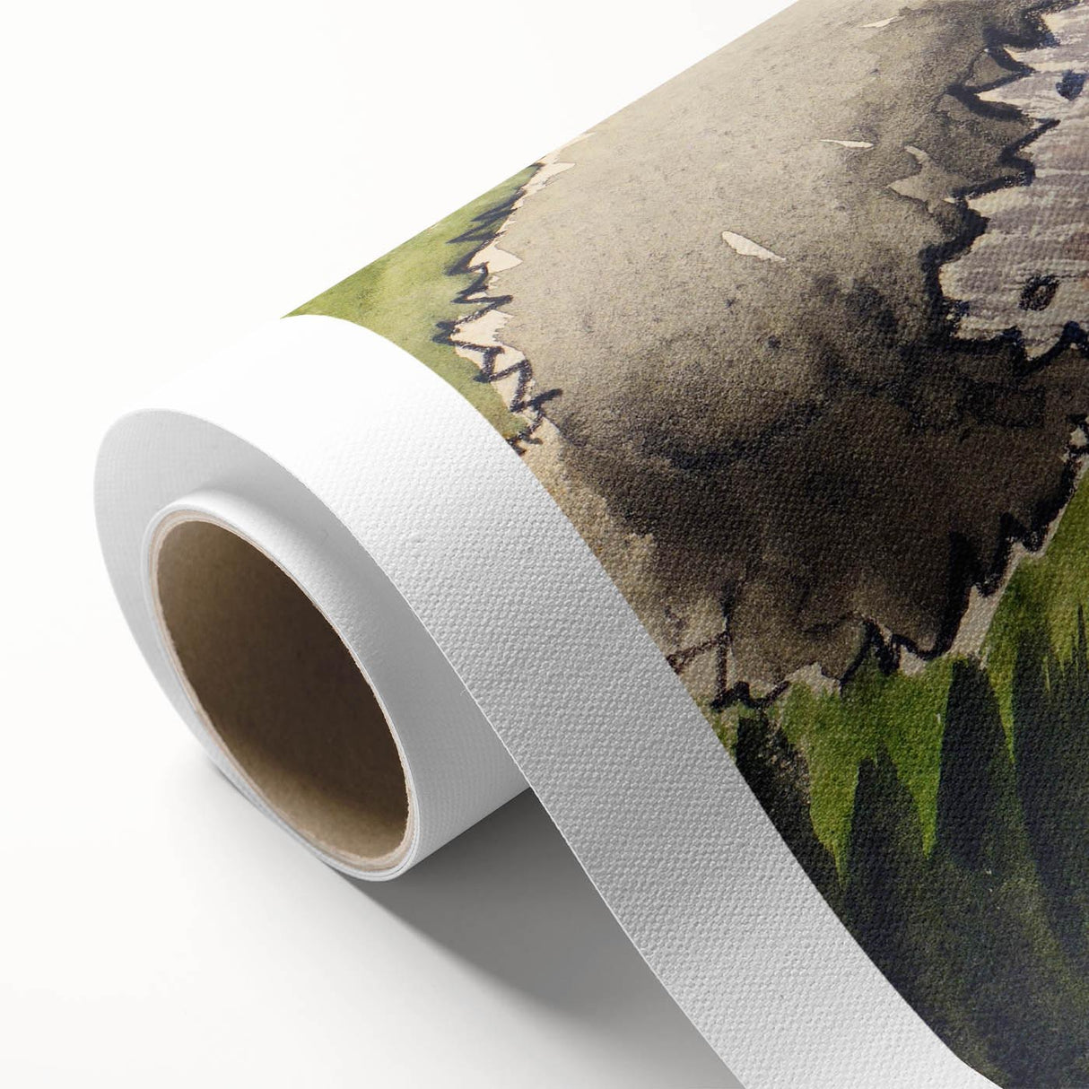 Abstract Modern Art: Contemporary Dogwood Design for Minimalist Decor