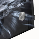 Stormy Ocean Motion Wall Art – Black & White Abstract Photography