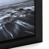 Stormy Ocean Motion Wall Art – Black & White Abstract Photography