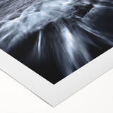 Stormy Ocean Motion Wall Art – Black & White Abstract Photography