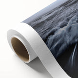 Stormy Ocean Motion Wall Art – Black & White Abstract Photography