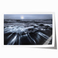 Stormy Ocean Motion Wall Art – Black & White Abstract Photography