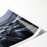 Stormy Ocean Motion Wall Art – Black & White Abstract Photography