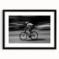 Cyclist in Motion – Emotive Urban Silhouette Photography Print