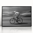 Cyclist in Motion – Emotive Urban Silhouette Photography Print