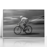 Cyclist in Motion – Emotive Urban Silhouette Photography Print