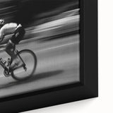 Cyclist in Motion – Emotive Urban Silhouette Photography Print
