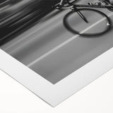 Cyclist in Motion – Emotive Urban Silhouette Photography Print