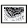 Acrylic Glass Bedroom Wall Art – Black & White Fluid Marble Print