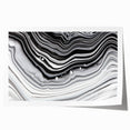 Acrylic Glass Bedroom Wall Art – Black & White Fluid Marble Print