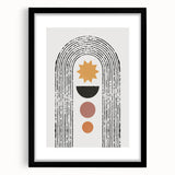 Framed Dining Room Prints - Modern Geometric Abstract Art