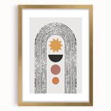 Framed Dining Room Prints - Modern Geometric Abstract Art