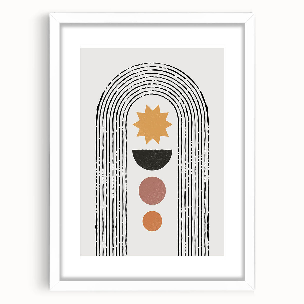 Framed Dining Room Prints - Modern Geometric Abstract Art
