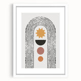 Framed Dining Room Prints - Modern Geometric Abstract Art