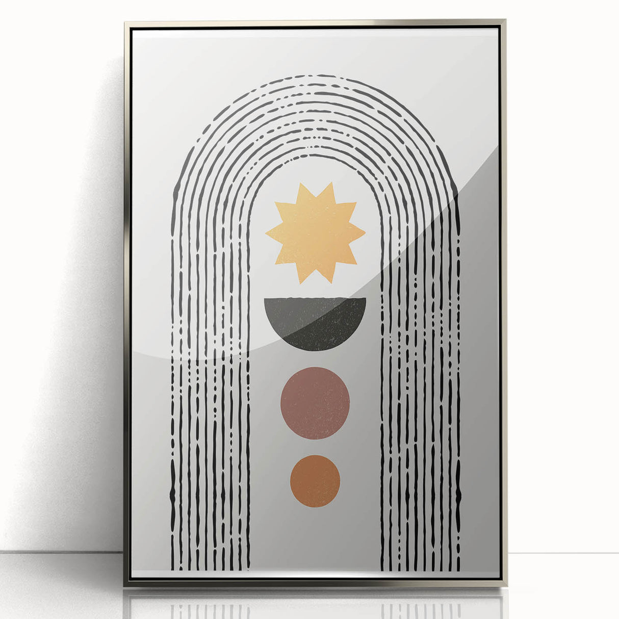 Framed Dining Room Prints - Modern Geometric Abstract Art